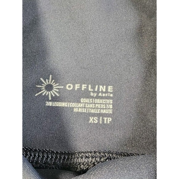 Offline By Aerie Real Me High Rise Legginga Size XS Navy - Picture 6 of 9
